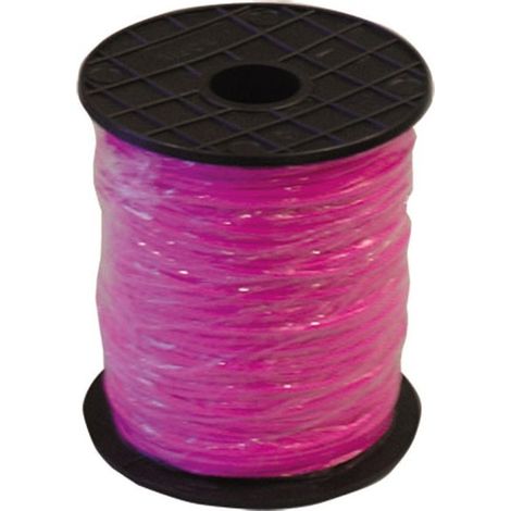 Tresse en bobine résistance 35kg Mondelin rose fluo
