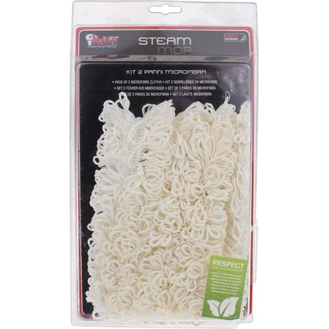 Polti - set di 2 panni in microfibra per mop a vapore - paeu0268 - 8007411803314