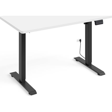 BUREAU BIMOTION DESK 1S NOIR MAT BLANC MAT 120x65 (1/5)