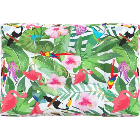 Coussin de palette multicolore 120x80x12 cm tissu (1/5)