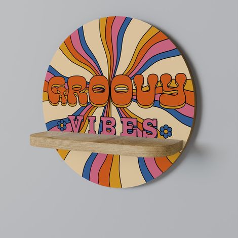 Mensola rotonda RADIANT GROOVY VIBES (1/5)