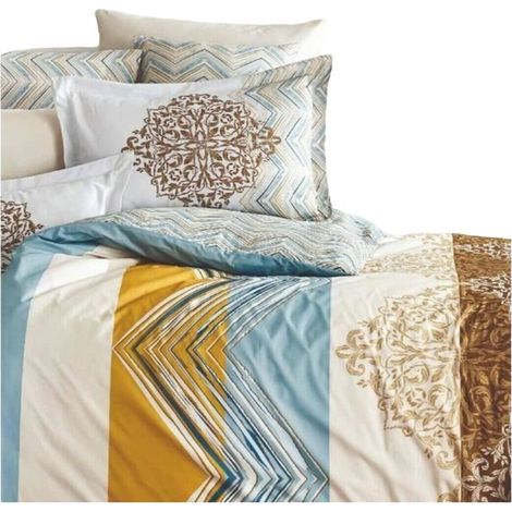 Set di copripiumino Bianco Osimano 3 Pezzi (1/4)