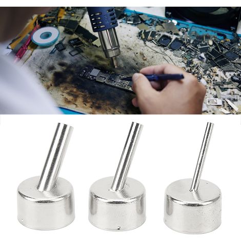 Buse pour pistolet à air comprimé, buse coudée pour microscope, kit de 3 buses pour pistolet à air comprimé pour la réparation de téléphones portables (1/5)