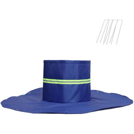 Blu, 1 pezzo, telo antigelo per radici di olmo marrone, protezione antigelo per piante, copertura invernale per piante, riutilizzabile con il freddo (1/5)