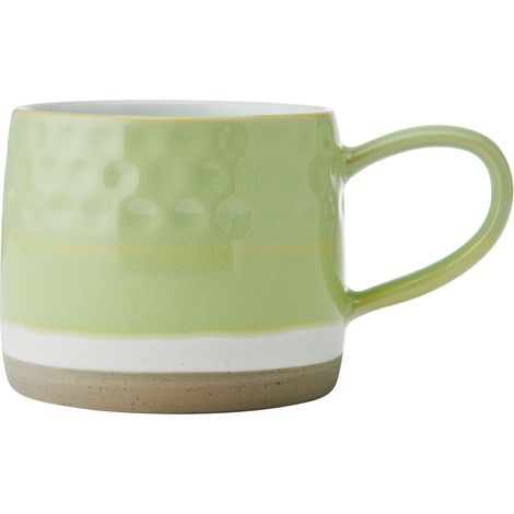 Mikasa green textured ombre mug, 320ml