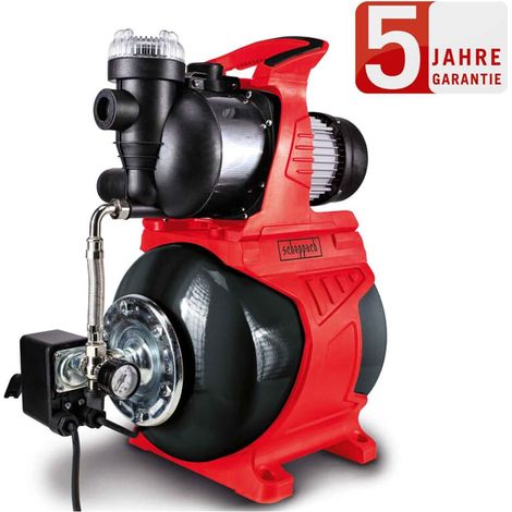 Elektrische Gartenpumpe 1000 W 4300 l/h 19 l Tank Scheppach hww1000 (1/6)