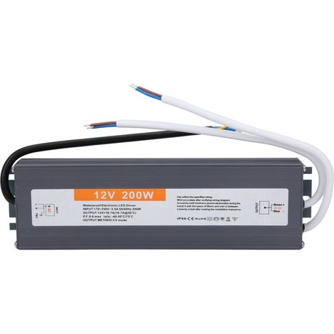 Alimentation LED pro étanche 200W – AC170-250V 50/60Hz – Driver électronique – Pour ruban LED et projecteur