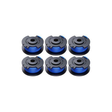 Bobine bleue pour Ryobi AC14RL3A – Tête avec capot référence R6+0 – Fil résistant à l’abrasion