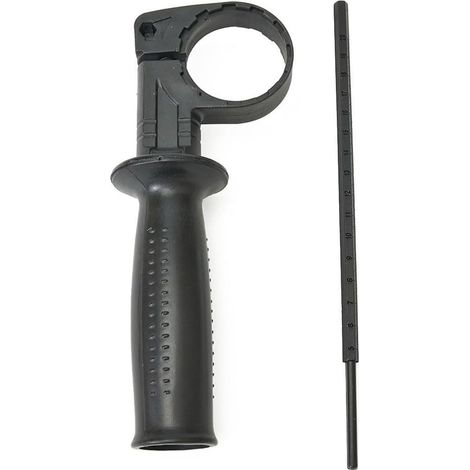 Ludom Black Side Handle for Impact Drill, Replacement for Electric Drill and Sander, Power Tool Control, Adjustable Handle (1/5)