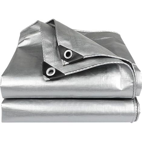 Telo impermeabile per camion da esterno per mobili da giardino 3 x 3 m (argento) (1/4)