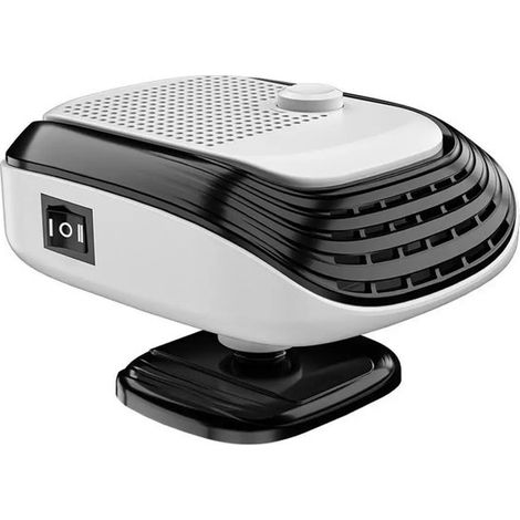 Calefactor para coche, 12V, Parabrisas, Desempañador, Calefactor, Paquete de invierno para coche, Calefactor con ventilador, Blanco (1/5)