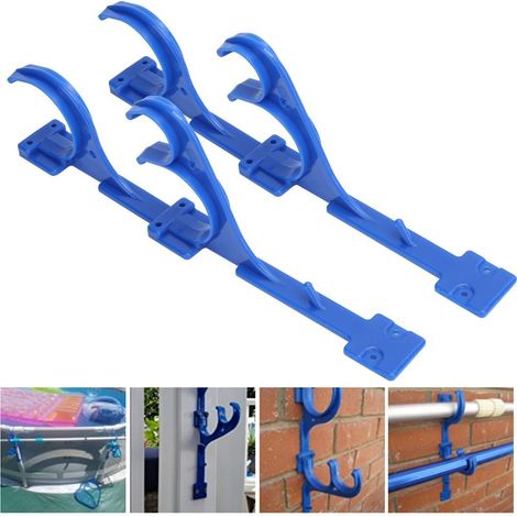 Crochet de suspension de piscine en plastique pour piscine, poteau télescopique, tuyau d'aspirateur, outils de jardin (1/5)
