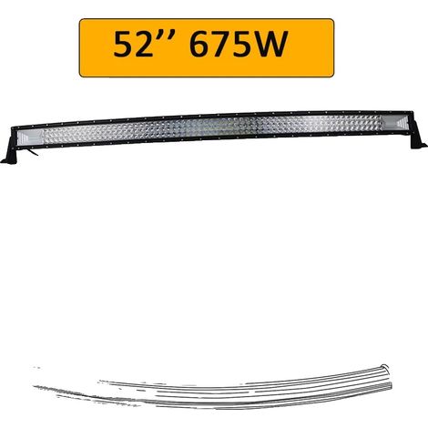 Barra de luz LED, diseño curvo, múltiples opciones de longitud. (1/2)