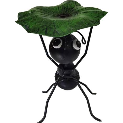 UNIVERSAL METAL ant Garden decor, feuilles soulevant des figurines d'animaux de fourmi, sculpture en métal de décoration de Cour, balancier d'art de pelouse en plein air, balcon Chambre salon Home aff (1/5)
