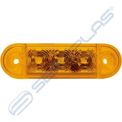 LED Seitenmarkierungsleuchte 3 LED 12V-24V Gelb