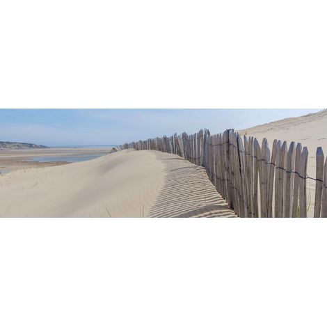 Tableau sur toile plage du Veillon 45x135 cm - Impression sur Toile Murale Décorative - Image imprimée en HD sur Toile - Toile sur Châssis en Bois FSC - Fabriqué en France (1/4)
