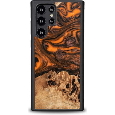 Custodia Bewood Unique per Samsung Galaxy S22 Ultra - Arancione (1/4)
