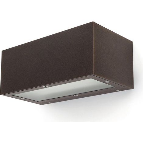 Supporto a parete ISORA IP65 LED SMD 2x8.30W 1500lm(840lm) CRI80 3000K up-down Marrone rame (1/3)