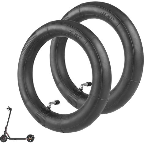 10 x chambre à air, valve coudée, 10 pouces, caoutchouc butyle, pour trottinette électrique ninebot xiaomi (1/5)
