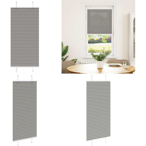 vidaXL Plissee Anthrazit 55x150 cm Stoffbreite 54,4 cm Polyester (1/5)