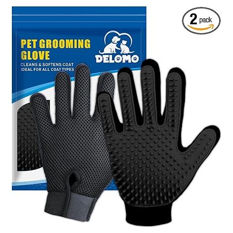 Gants Anti-Poils de Toilettage pour Chats et Chiens à Poil Court ou Long (1/5)