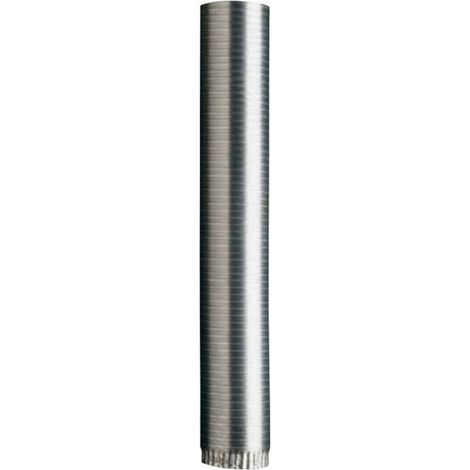 Tubo stufa flessibile in alluminio finitura naturale 80cm - europrofil (1/2)
