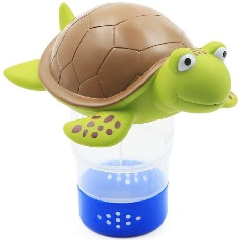 Distributeur de chlore flottant, distributeur de produits chimiques pour piscines, spas, jacuzzis, tablette flottante réglable, peut contenir des tablettes chimiques de 7,6 cm (forme d'escargot) (1/5)