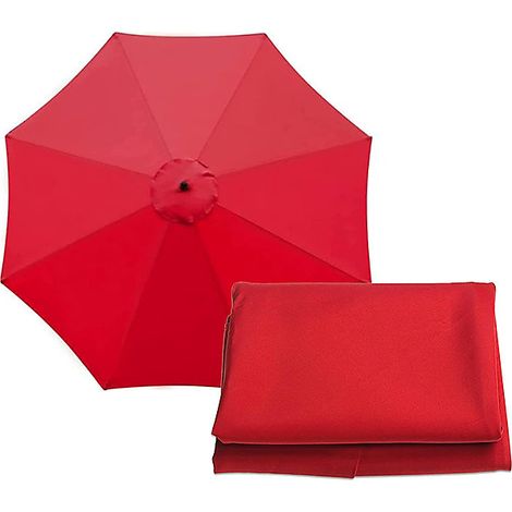 Toile de rechange pour parasol de jardin 3 m à 8 branches,toile de rechange pour parasol d&aposextérieur, tissu imperméable (1/5)