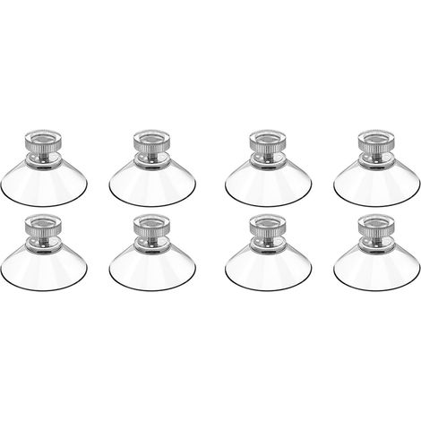 Lot de 8 ventouses à vis moletée de 40 mm - Solution fiable pour la décoration et l'organisation de la maison
