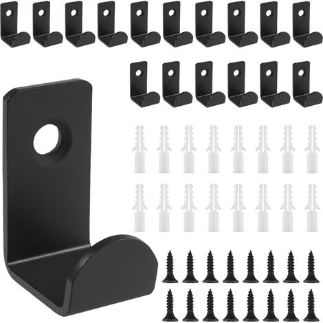 16 Pieces Black Metal Coat Hooks (1/5)