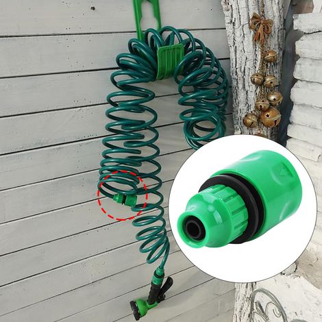 10 raccords rapides de tuyau d'arrosage 3/8" en plastique pour jardin - connecteur de robinet d'eau (1/4)