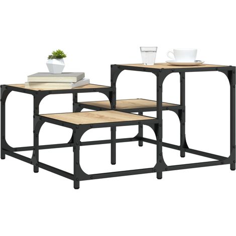 Couchtisch Sonoma-Eiche 68x68x40 cm Holzwerkstoff