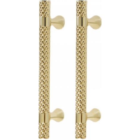 Poignée de meuble dorée, espacement des trous de 96 mm, poignée de cuisine en alliage de zinc, poignée d'armoire de chambre à coucher, 2 pièces (1/5)