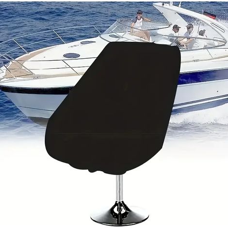 (Noir, 65 x 65 x 120 cm) Housses de sièges marines, housses de chaises, housses de sièges de yacht d'extérieur