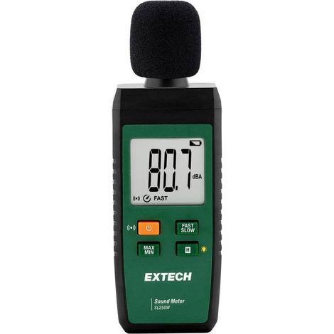 Extech SL250W sonómetro negro compacto y preciso