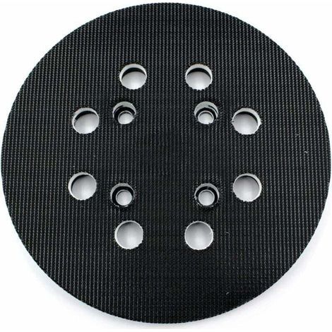 Platine de ponçage orbital 125 mm, dureté moyenne, 8 orifices d’aspiration – Compatible Bosch PEX 300/400 AE & Advanced Orbit 18