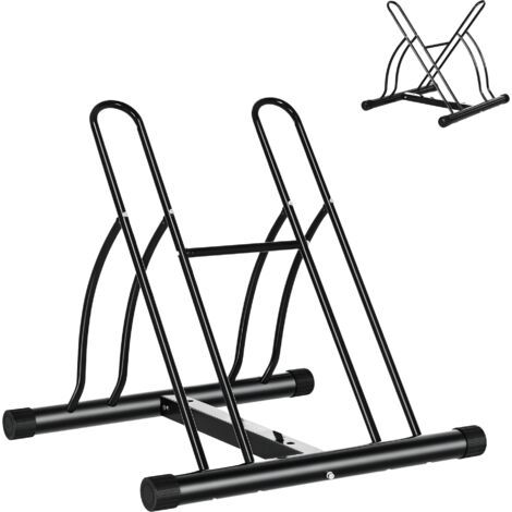 Râtelier 2 vélos modulable dim. 54L x 60l x 57H cm acier époxy noir