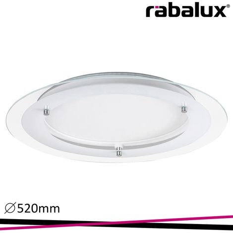 Plafoniera incasso tonda 52cm LED 22W 4000K bianca (1/3)