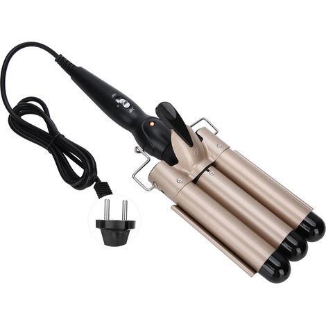 Fer À Friser Trois Barils - 22 mm 28 mm 32 mm - Réglage Température 180-210 °C - Céramique Nano - 110-240 V - Pour Cheveux Humides Et Secs (1/5)