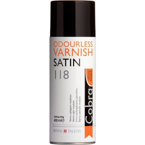 Bombe de vernis - Satiné - Peinture à l'huile - 400ml - Cobra