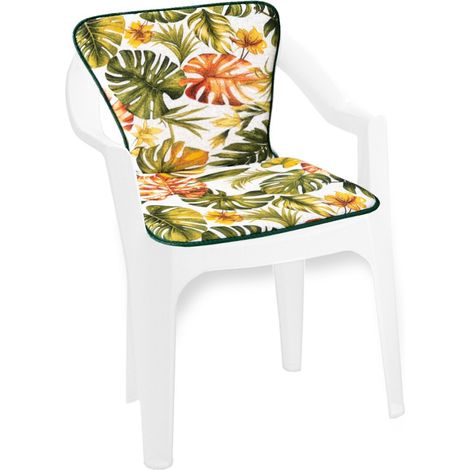 Cuscino Sedia Poltrona Palme Tropicali Coprisedia Giardino Esterno Pieghevole Morbido Cotone