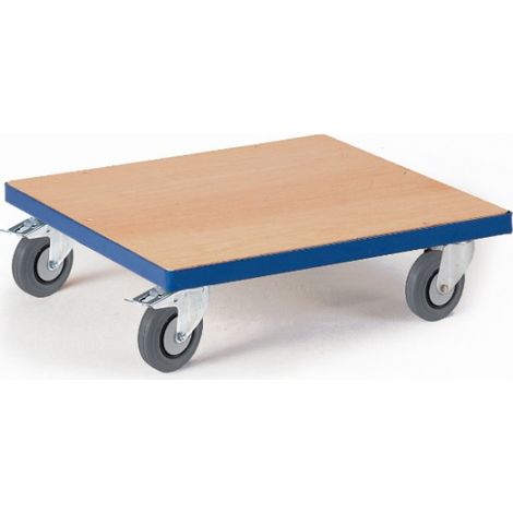 Rollcart Kistenroller Vollgummibereifung 700x700mm Ladefläche Holz