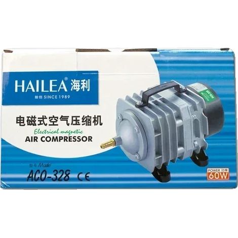 Hailea Luftkompressor, speziell für Fische, 328–60 W, EU-Adapter 220 V–50 Hz (1/2)