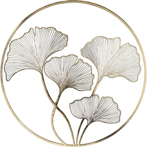 Set de Table en Relief "Ginkobello" 38cm Blanc & Or (1/3)