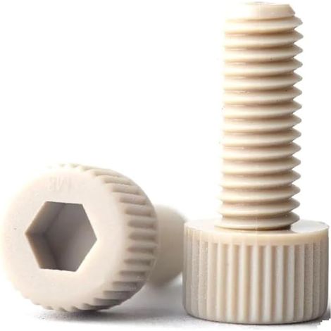Vis à tête cylindrique creuse PEEK – DIN912, tailles M2 M6 pour applications industrielles (5 pièces