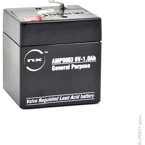 NX - Batterie plomb AGM NX 1.0-6 General Purpose 6V 1Ah F4.8 (1/3)
