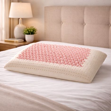 EVERGREENWEB - Cuscino Memory Foam 40x70 alto 12 cm, Modello Saponetta AIR MASSAGE Doppia Fodera Silver e Cotone NATURALE Lavabile, Guanciale Letto per CERVICALE, Traspirante Termosensibile Antiacaro (1/5)