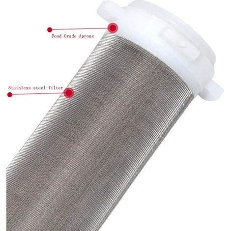 Cartouche de rechange en maille d'acier inoxydable lavable de 40 microns pour filtre à eau en laiton ROTEK