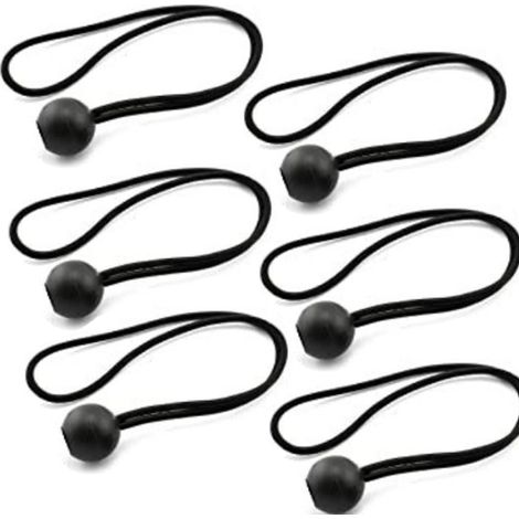 Corde Élastique À Boule - Corde De Fixation Pour Tente Extérieure Filet De Trampoline Toile De Bâche - 10 Pièces (1/5)
