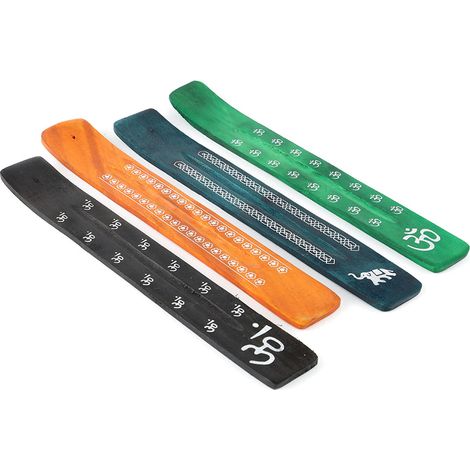Halter für Räucherstäbchen aus Holz, assortierte Farben